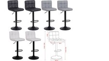 2 X Bar Stools Faux Leather