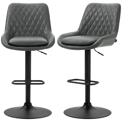 Homcom leather padded - leather, bar