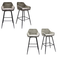Used Pair of Bar Stools Fabric