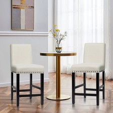Set of 2 Bar Stools Counter