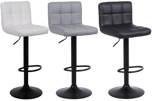 Faux leather bar stools - leather,