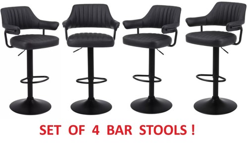 Plush black bar stools - x,