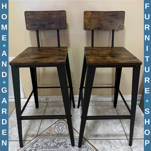 Industrial bar stools set - bar,
