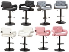 2 LARGE BAR STOOLS PLUSH SEAT